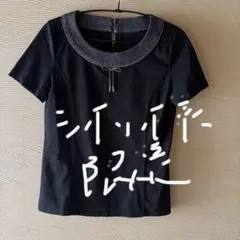 courreges 半袖トップス ブラック　Mサイズ38のサムネイル