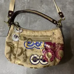 COACH ショルダーバッグ ポピー オプアート シグネチャー
