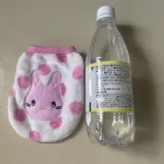 ウサギの顔のフリース犬服