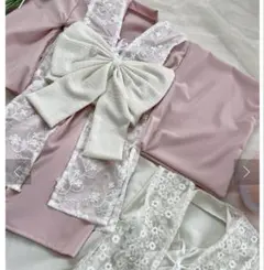 スリーコインズ　ひな祭り　着物　80〜90 ピンク