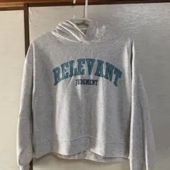 RELEVANT JUDGMENT クロップドパーカー グレー