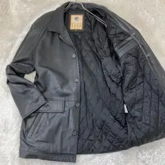 ROBO Vintage レザージャケット カーコート キルティング ラムスキン