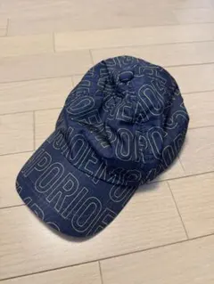 EMPORIO ARMANI 総柄ロゴ キャップ ネイビー Sのサムネイル