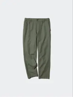 ユニクロ　リネンブレンドイージーパンツ　オリーブグリーン ワイドパンツ　M