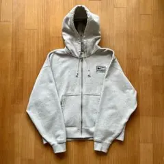 Stussy x Nike Fleece Zip Hoodie Grey L