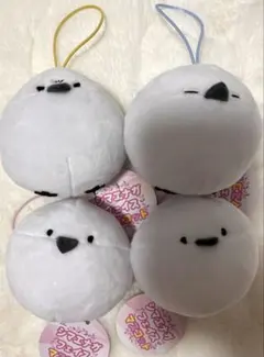 シマエナガ フェイスマスコット ぬいぐるみ 4個セット 即購入⭕️