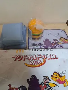 マクドナルド 2026年福袋　ブルー　グッズのみ　3点セット