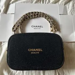 CHANELBEAUTEショルダーバッグブラックノベルティ♡チェーンおまけ付き