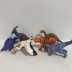 恐竜&トラ　フィギュア　計6点セット