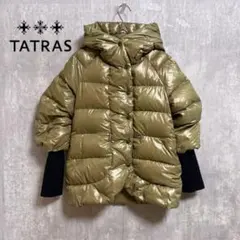 美品✨タトラス ダウンベスト ラクーンファー カシミヤ混 ダブルジップ