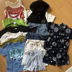 80cm 保育園用子供服セット 甚平付き 14点