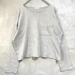 サマンサモスモス ロングTシャツ カットソー M 綿100a5694B