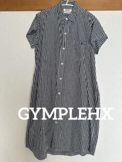 Gymplehx 黒白チェック　半袖ワンピース　14