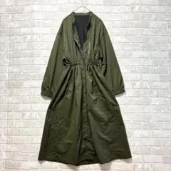 ワークマン ロングコート 撥水加工 L 美品 カーキ アウトドア ドロスト 軽いのサムネイル