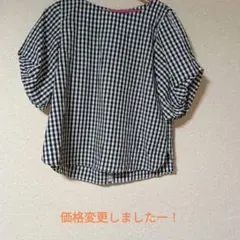 a.v.vブロックチェック半袖ブラウスのサムネイル