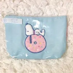 サンリオ当りくじ　スヌーピーくじ　ポーチ　ブルー