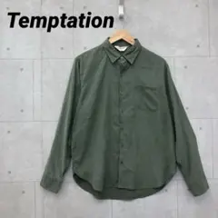 Temptation テンプテーション 長袖シャツ ポリエステル メンズ M 緑
