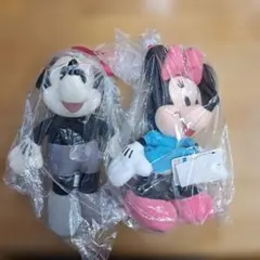 ミッキー ミニー ぬいぐるみセット レトロ