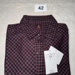 42 新品　タグ付　タケオキクチ　シャツ　02 M チェック