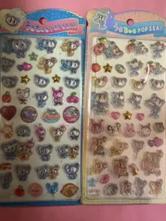 천사 블루 딱딱한 인감 2장 세트 나카무라군 입체 씰 헤세이 씰