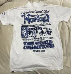 Norton ポロシャツ 白色のバイクウェアMサイズ