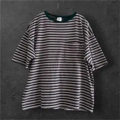 00sマルチボーダー Tシャツ ポケット付 ストリートのサムネイル