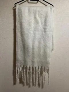 厚手 マフラー ホワイト