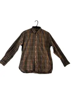RAGEBLUE レイジブルー ボタンダウンシャツ ブラウン L 美品 チェック