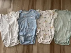 UNIQLO ベビー肌着　半袖ロンパース 4点セット