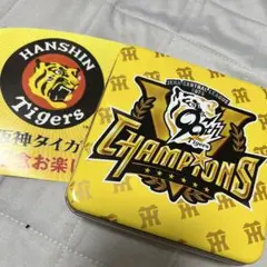 タイガース 2025年チャンピオン記念モロゾフ缶菓子　ステッカーおまけ付き
