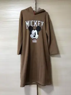 ミッキーマウス ロングワンピース フード付
