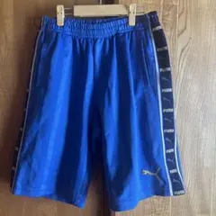 PUMA ストライプジャージパンツ 青