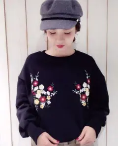 ミスティウーマン　裏起毛　トレーナー