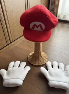 USJユニバ限定　スーパー・ニンテンドー・ワールドマリオの帽子・手袋セット