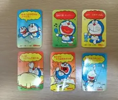 昭和レトロ 40年物 ドラえもん Glico おまけ シール 6枚セット　レア品