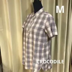 CROCODILE クロコダイル　チェック柄　Mサイズ