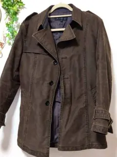 MONSIEUR NICOLEムッシュニコル トレンチコート ブラウンМサイズのサムネイル