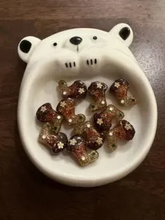 クリスマスソックス ラメ入りビーズ 10個セット