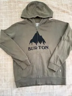 BURTON カーキ　フード付きパーカー M