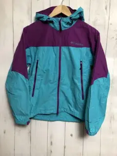 Columbia マウンテンパーカー XS パープル × ターコイズ