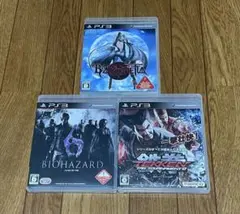 PS3 専用ソフト3本セット ベヨネッタ、バイオハザード6 、鉄拳タッグ2