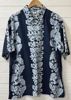 OLD NAVY アロハシャツ XL ネイビー 花柄のサムネイル