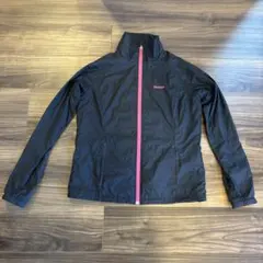 Reebok レディース ウィンドブレーカー ブラック ピンクのサムネイル