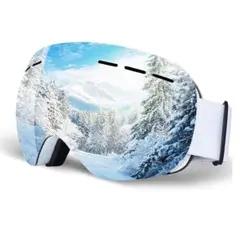 スキーゴーグル スノースポーツ用ゴーグル 紫外線防止 曇り防止 メガネ対応