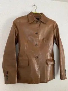 2時間限定価格! アイシービー ICB 本革ジャケット ブラウン