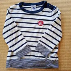 PETIT BATEAU ストライプ トップス 18m　80センチ　プチバトー