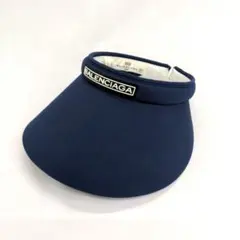 BALENCIAGA バレンシアガ サンバイザー 紺色 フリーサイズのサムネイル