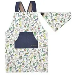 子供用エプロン 三角巾 100 110 120 恐竜