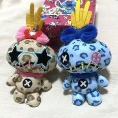 スティッチ ぬいぐるみ キーホルダー 2種セット スクランプ2個 ヒョウ 
