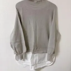 DRESKIP レイヤード風　ニット